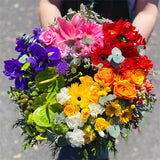 Sympathy Wreath #14 Rainbow