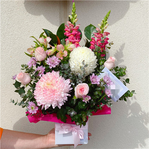 Florist Choice Posy Box Arrangement - Set your Budget & Colour